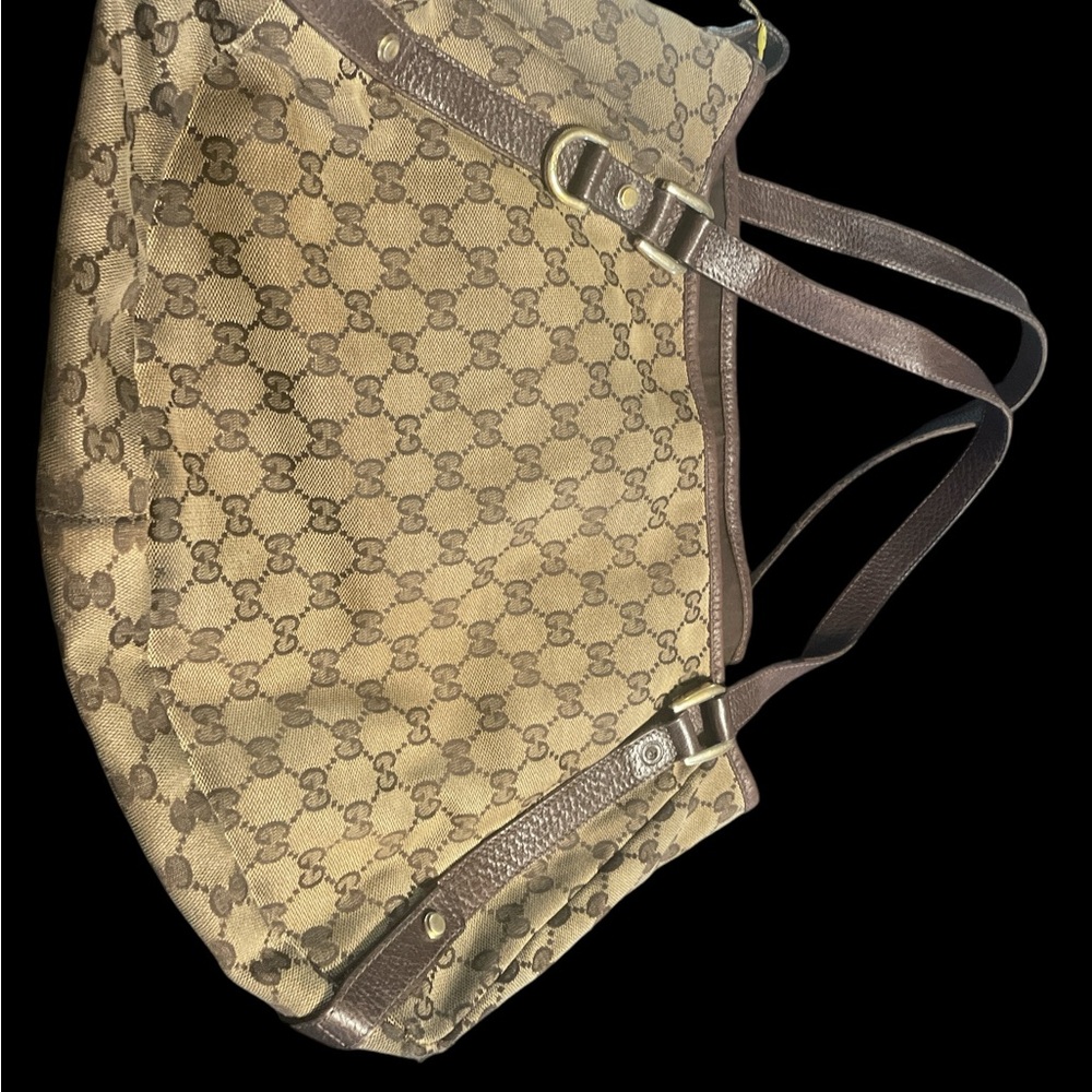 Gucci Beige and Brown Tote Bag